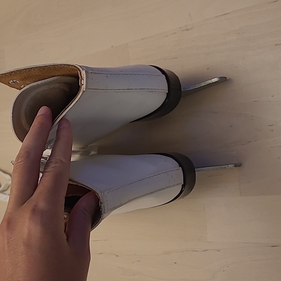 NWOT VTG Lange Libra White Leather Womens Iceskates/Figureskates - Picture 15 of 17